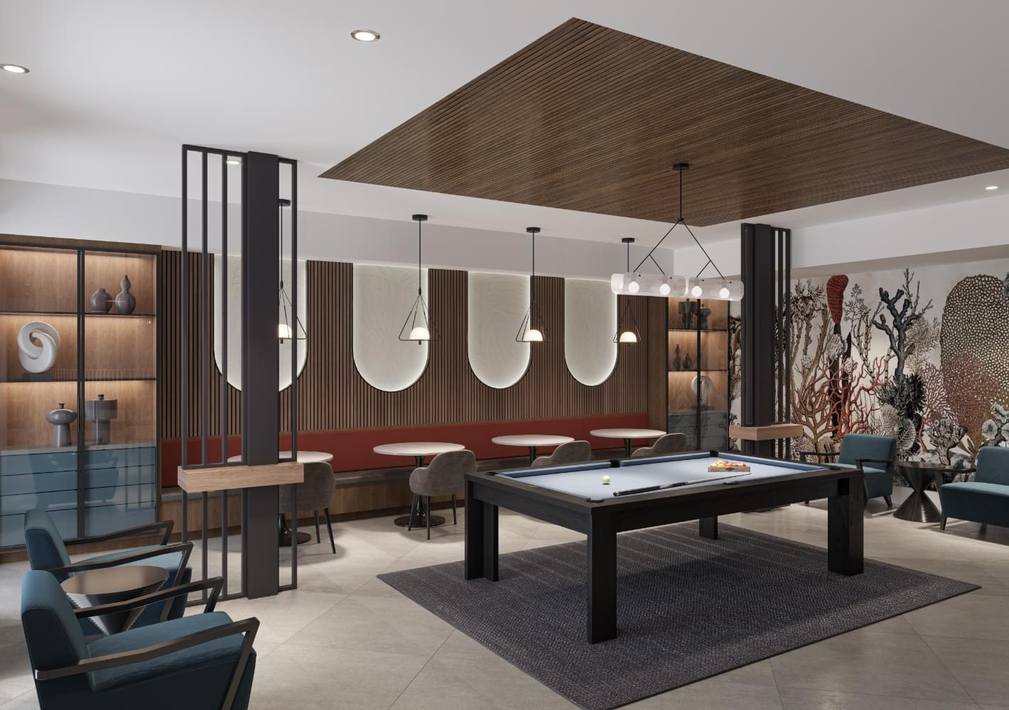 Curated resident amenity spaces